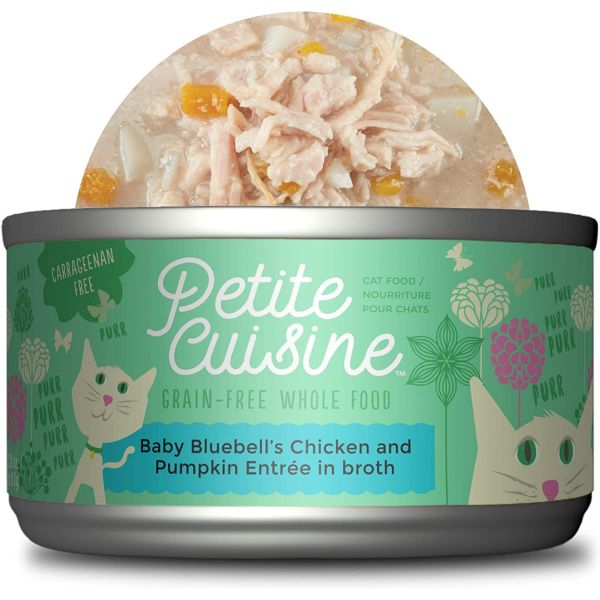 PETITE CUISINE: Baby Bluebell’s Chicken & Pumpkin Cat Food, 2.8 oz