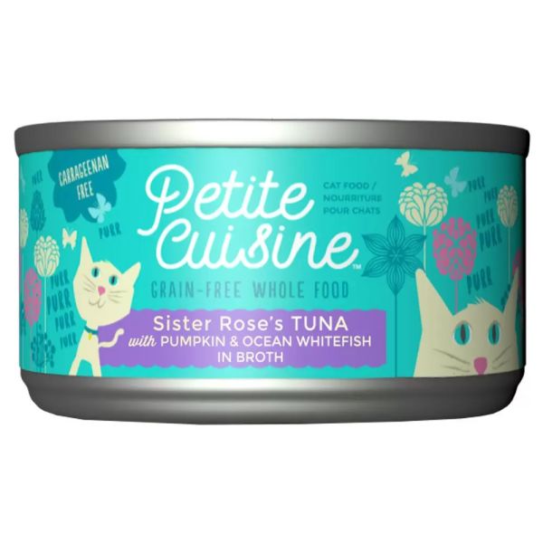 PETITE CUISINE: Sister Rose’s Tuna, Pumpkin & Ocean Whitefish Cat Food, 2.8 oz