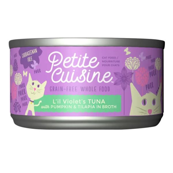 PETITE CUISINE: L’il Violet’s Tuna Pumpkin & Tilapia Cat Food, 2.8 oz