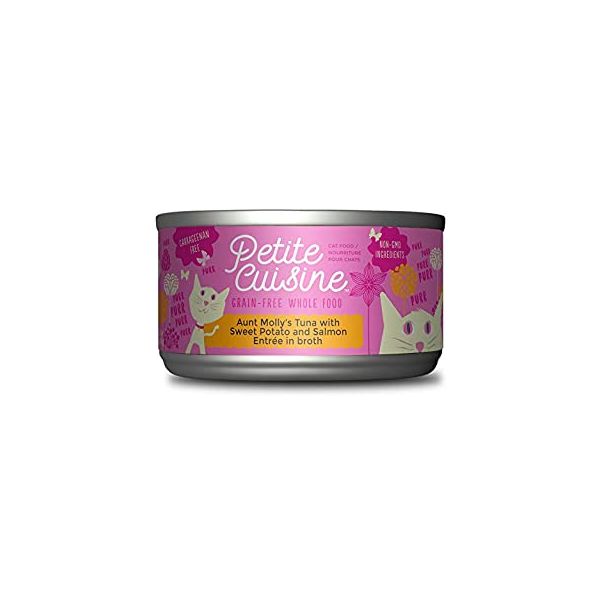 PETITE CUISINE: Aunt Molly’s Tuna with Sweet Potato & Salmon Cat Food, 2.8 oz