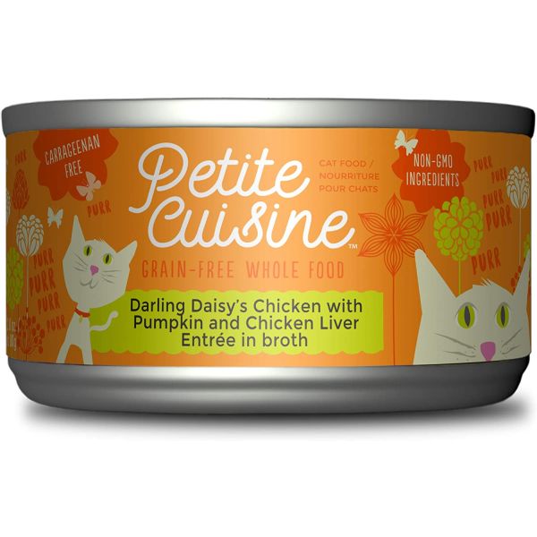 PETITE CUISINE: Darling Daisy’s Chicken with Pumpkin & Chicken Liver Cat Food, 2.8 oz