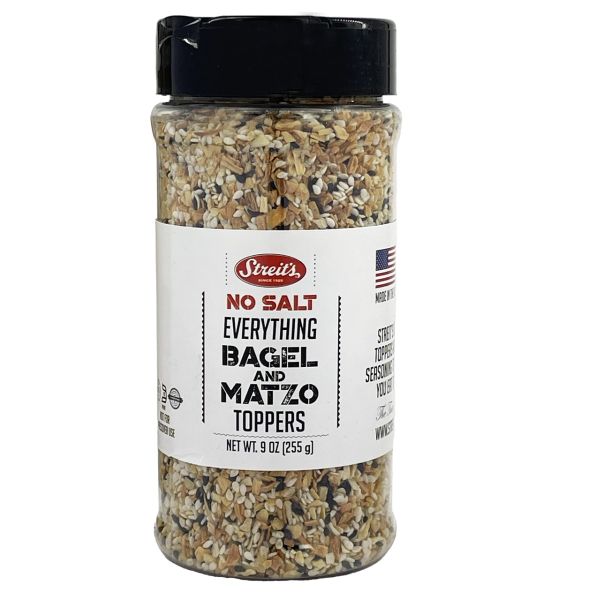 STREITS: No Salt Everything Bagel And Matzo Toppers, 9 OZ