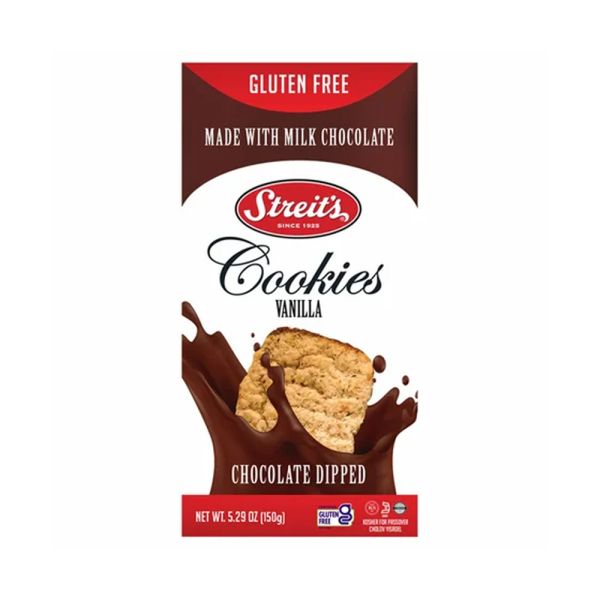 STREITS: Cookies Dipped Chocolate Vanilla, 5.29 OZ