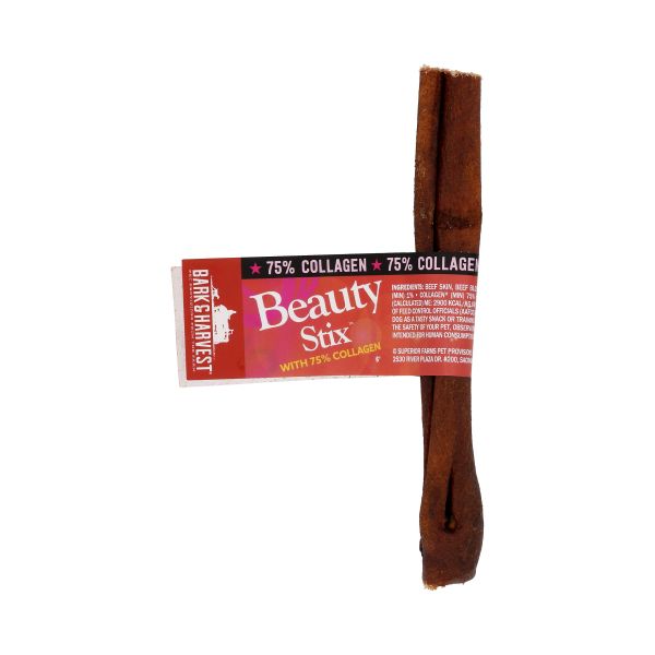 BARK AND HARVEST: Beautystix Collagen 6 Inches, 1 pc
