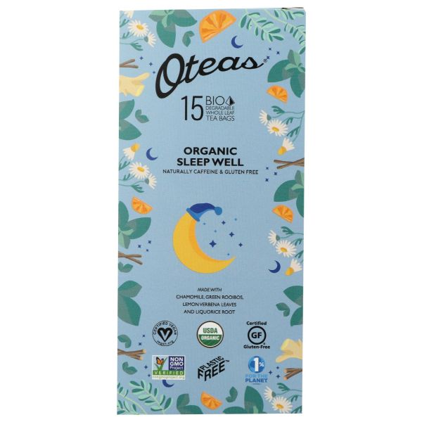 OTEAS: Tea Sleep Well Biodegradable Whole Leaf Tea Bags, 15 tb
