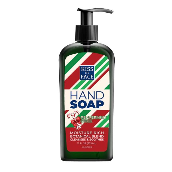 KISS MY FACE: Peppermint Holiday Hand Soap, 11 OZ