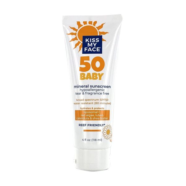 KISS MY FACE: Sunscreen Baby Spf50, 4 OZ