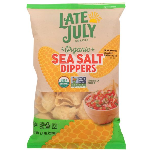 LATE JULY: Sea Salt Dippers Tortilla, 7.4 oz