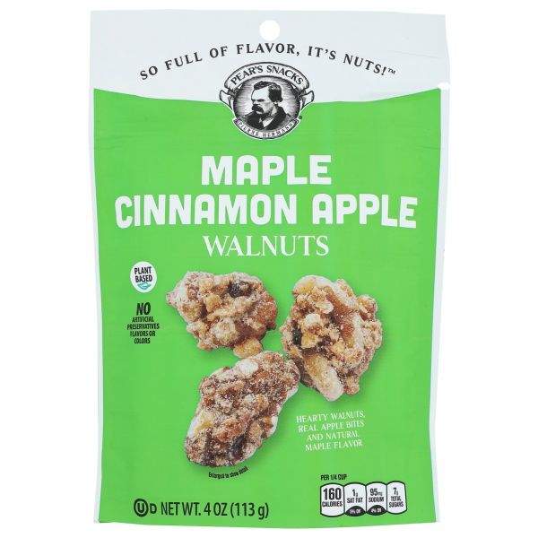 PEARS SNACKS: Walnuts Maple Cinnamon Apple, 4 OZ