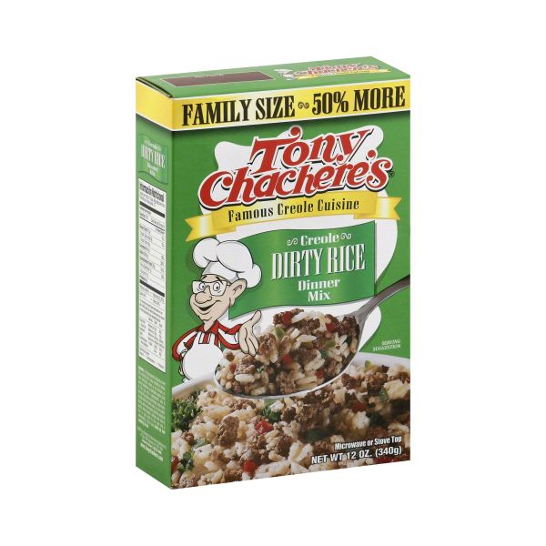 TONY CHACHERE'S: Creole Dirty Rice Dinner Mix, 12 oz