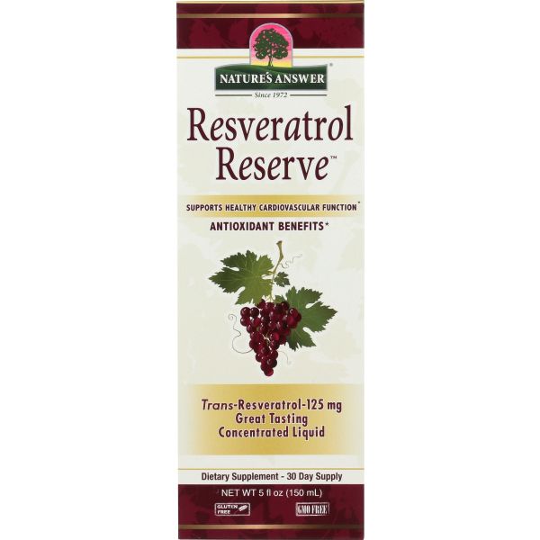 NATURES ANSWER: Liquid Resveratrol Reserve, 5 oz