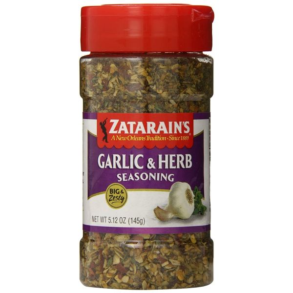 ZATARAINS: Big & Zesty Garlic & Herb Seasoning, 5.12 oz