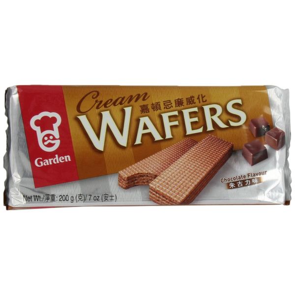 GARDEN: Wafers Cream Chocolate, 7 OZ