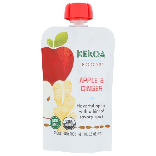 KEKOA: Apple And Ginger Squeeze Pouch, 3.5 oz