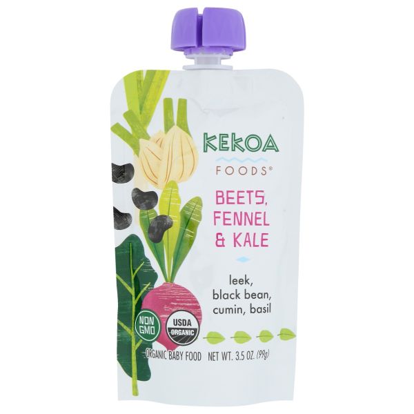 KEKOA: Beets Fennel And Kale Squeeze Pouch, 3.5 oz