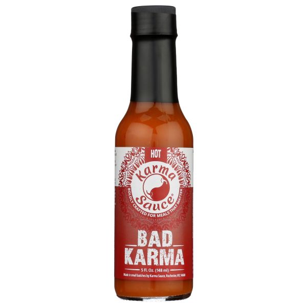 KARMA SAUCE: Bad Karma Hot Sauce, 5 fo