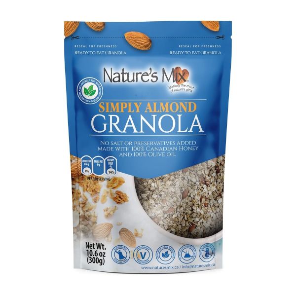 NATURES MIX: Granola Simply Almond, 10.6 oz