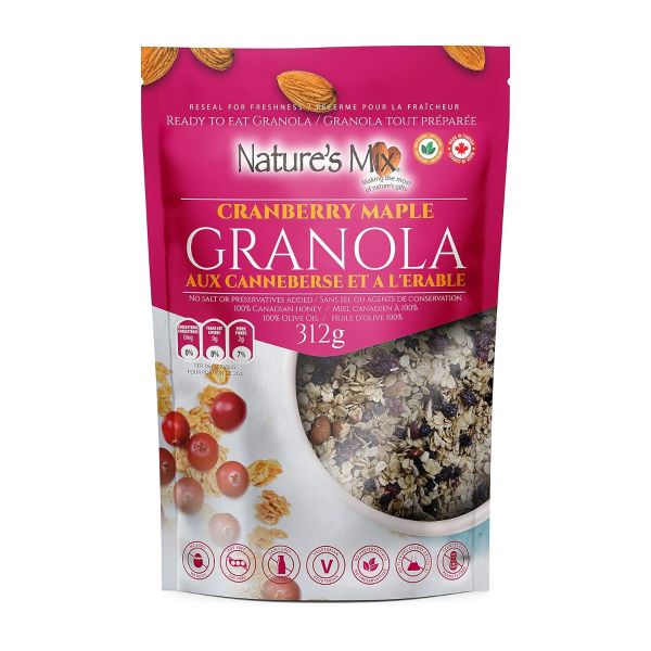 NATURES MIX: Granola Cranberry Maple, 11 oz