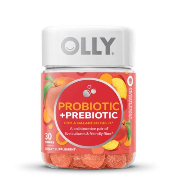 OLLY: Probiotic Plus Prebiotic Peachy Peach Gummies, 30 ea