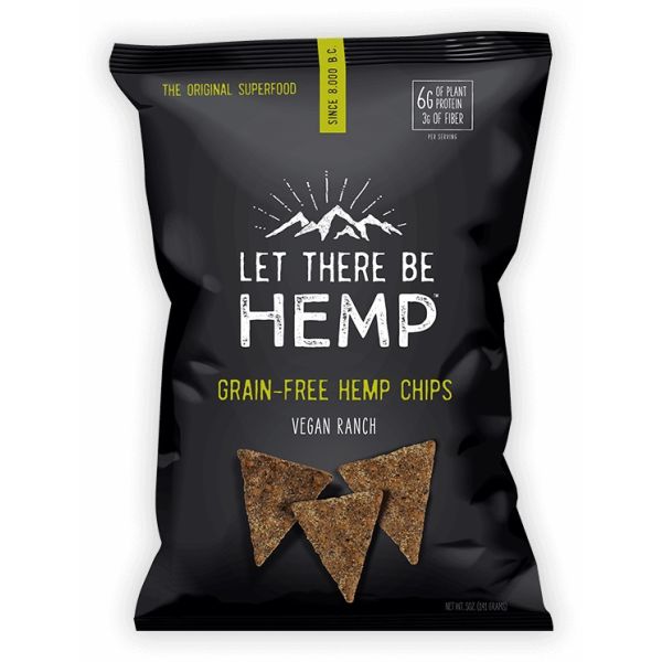 LET THERE BE HEMP: Vegan Ranch Grain Free Hemp Chips, 5 oz