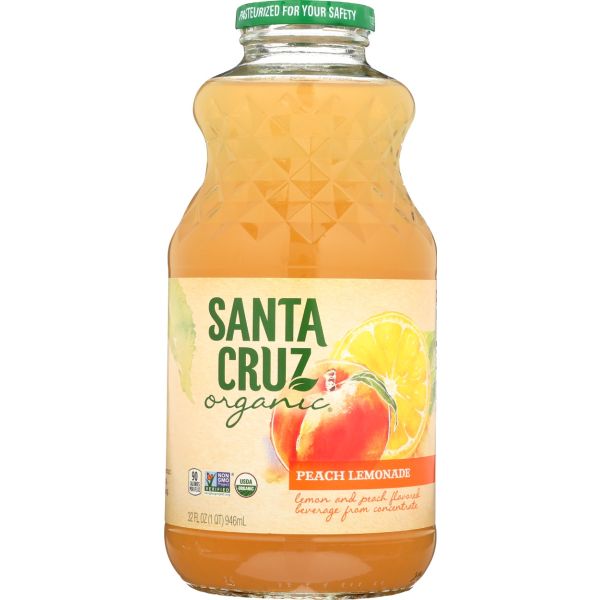 SANTA CRUZ: Organic Peach Lemonade, 32 fo