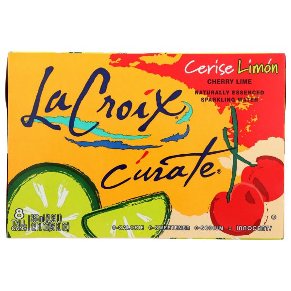 LA CROIX: Cerise Limon Sparkling Water 8Pk, 96 fo