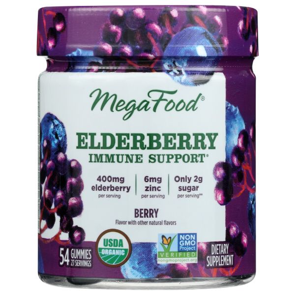 MEGAFOOD: Elderberry Immune Support Gummies, 54 pc