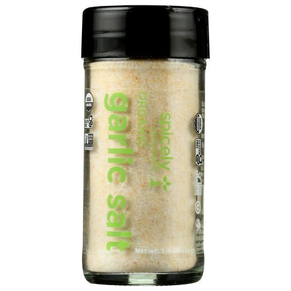 SPICELY ORGANICS: Organic Garlic Salt Seasoning, 3.4 oz