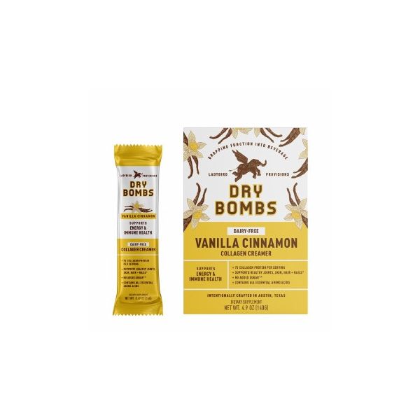LADYBIRD PROVISIONS: Vanilla Cinnamon Collagen Creamer Bomb, 4.9 oz
