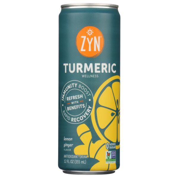 ZYN: Turmeric Wellness Drink Lemon Ginger, 12 fo