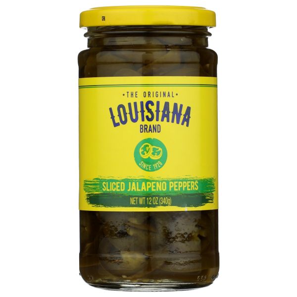 LOUISIANA BRAND: Sliced Jalapeno Peppers, 12 oz