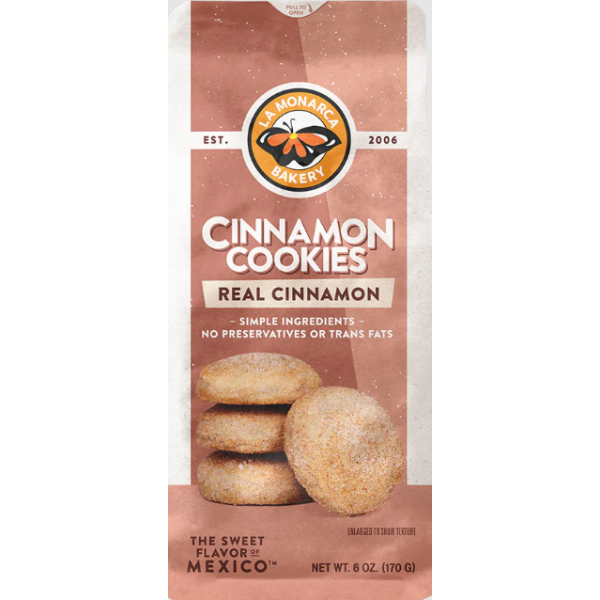 LA MONARCA BAKERY: Cinnamon Cookies, 6 oz