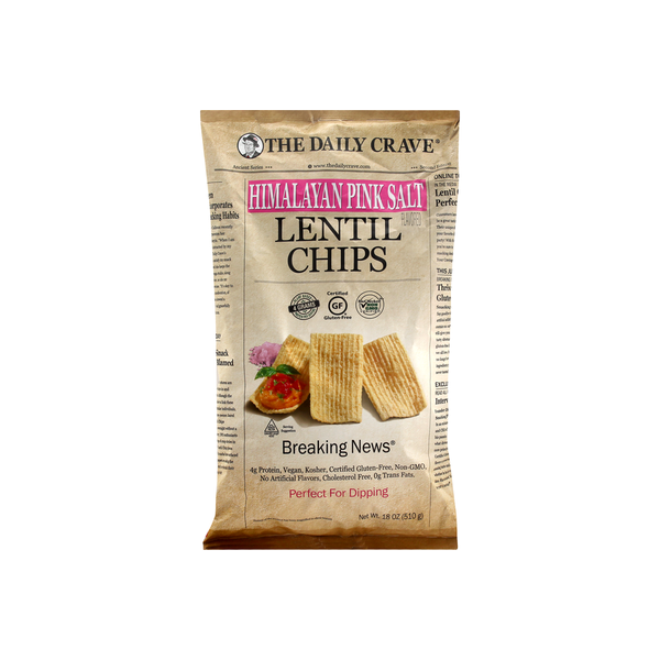 THE DAILY CRAVE: Lentil Chips Himalayan Pink Salt, 18 oz