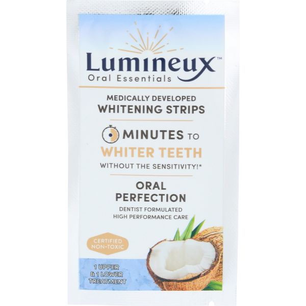 LUMINEUX: Single Use Teeth Whitening Strips, 3.2 oz