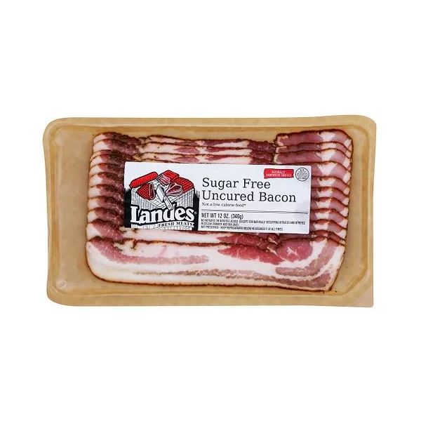 LANDES: Sugar Free Uncured Bacon, 12 oz