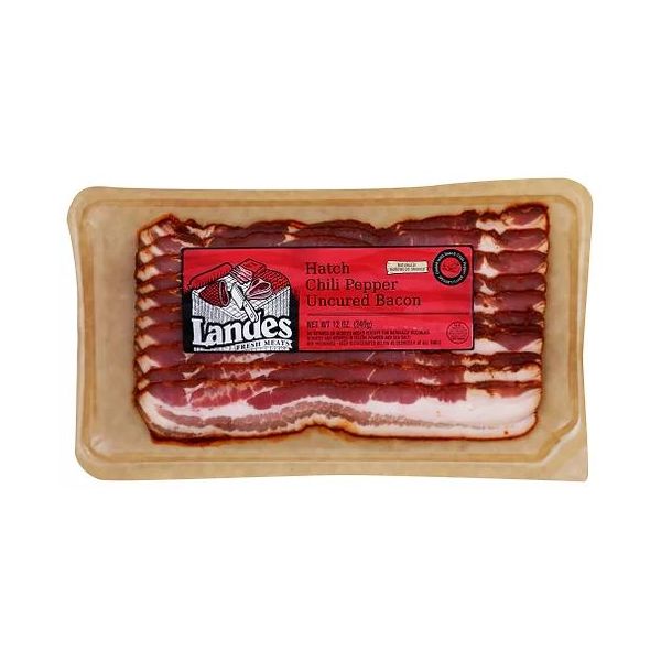 LANDES: Hatch Chili Pepper Uncured Bacon, 12 oz