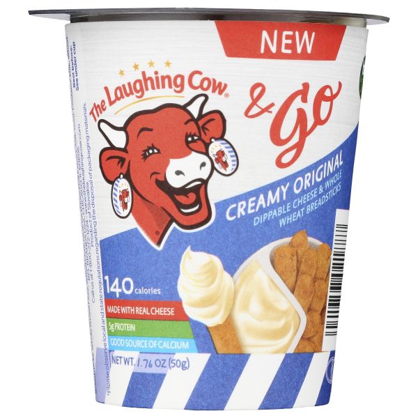 LAUGHING COW: Creamy Original With Whole Wheat Breadsticks, 1.76 oz