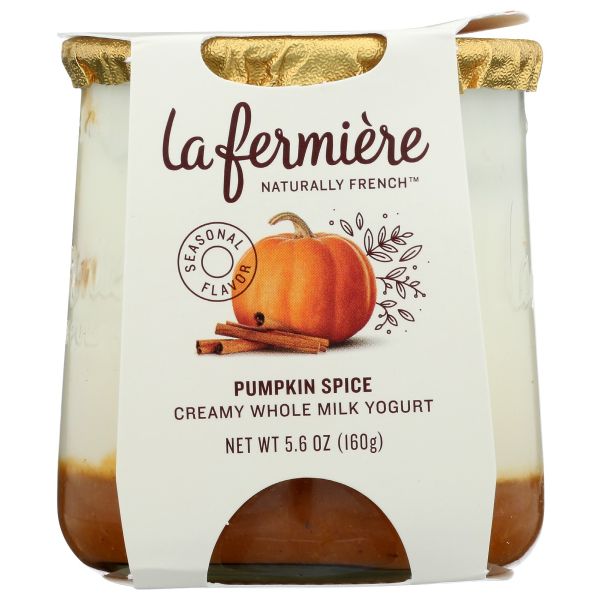 LA FERMIERE: Pumpkin Spice Creamy Whole Milk Yogurt, 5.6 oz