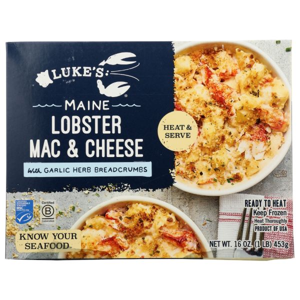 LUKES LOBSTER: Mac Cheese Maine Lobster, 16 oz