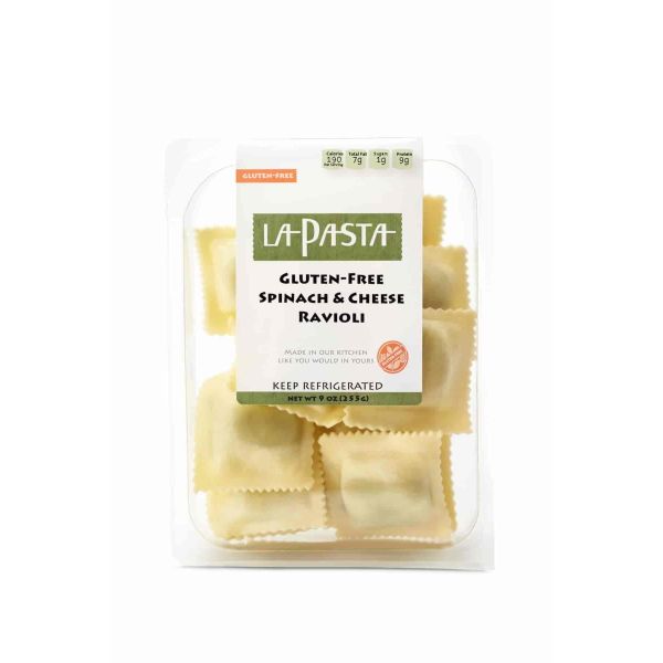 LA PASTA: Ravioli Spinach Cheese Gf, 9 oz