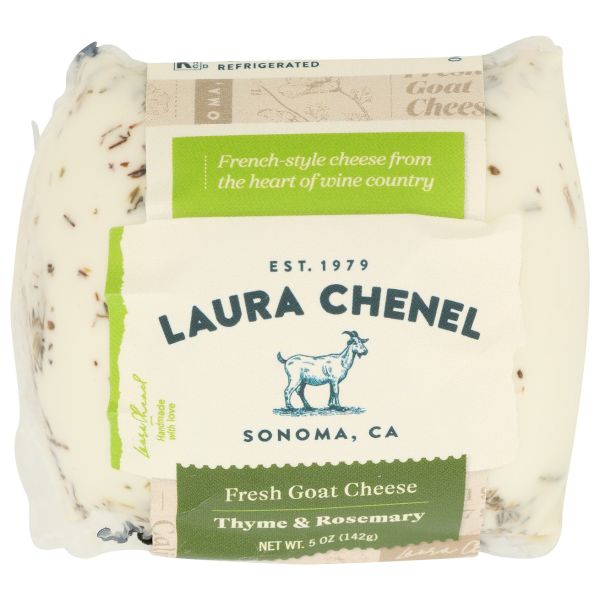 LAURA CHENELS: Chabis Fresh Goat Cheese Thyme and Rosemary, 5 oz