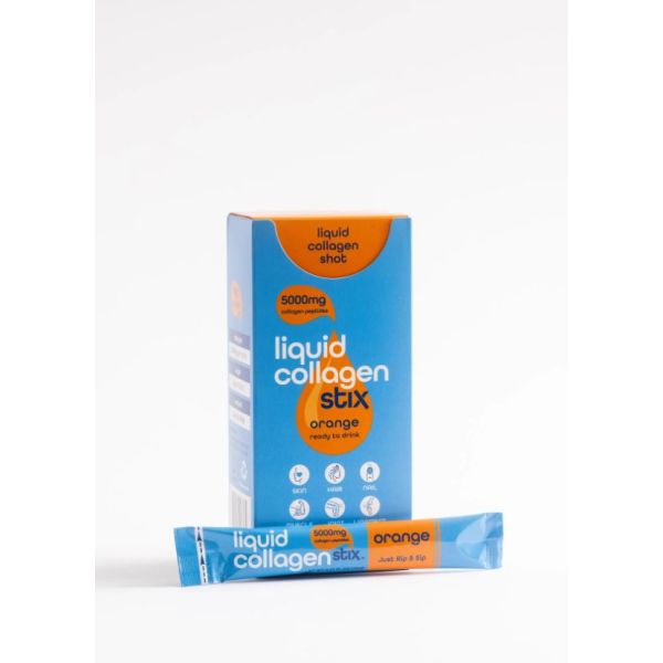 LIQUID COLLAGEN STIX: Orange Collagen Liquid 14 Packets, 7.98 fo