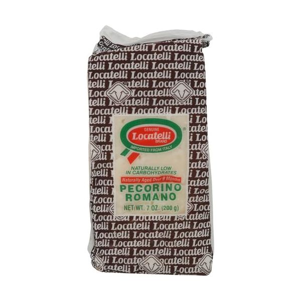 LOCATELLI: Pecorino Romano Cheese Wedge, 7 oz