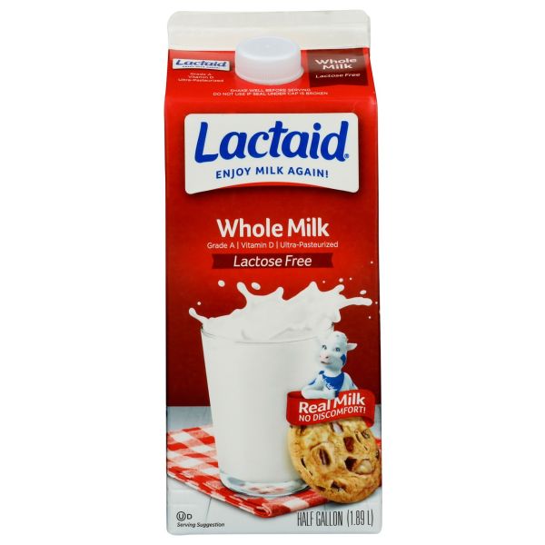 LACTAID: Lactose Free Whole Milk, 64 oz