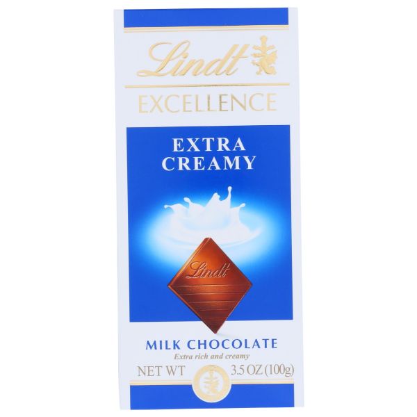LINDT: Excellence Extra Creamy Milk Chocolate, 3.5 oz