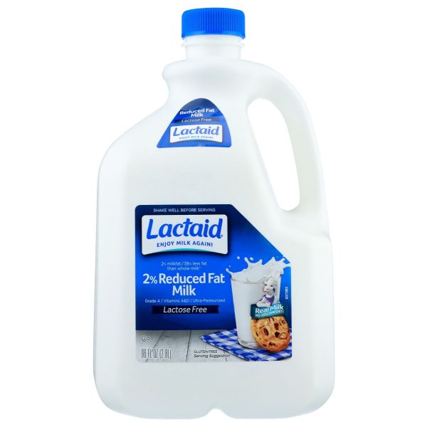 LACTAID: 2 Percent Reduced Fat Lactose Free Milk, 96 oz