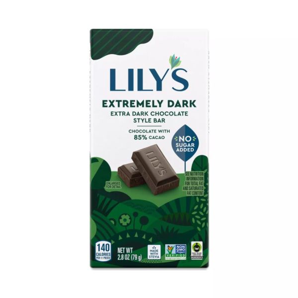 LILYS: Extremely Dark Chocolate, 2.8 oz