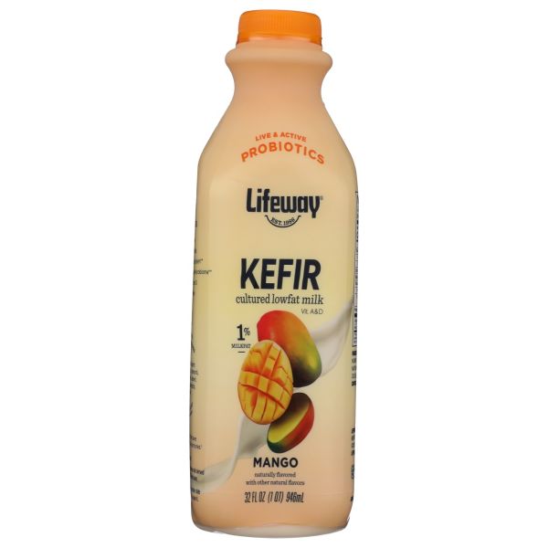 LIFEWAY: Lowfat Mango Kefir, 32 oz