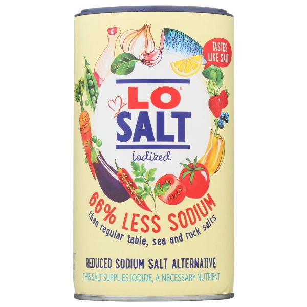LOSALT: Iodized Salt, 12.35 oz