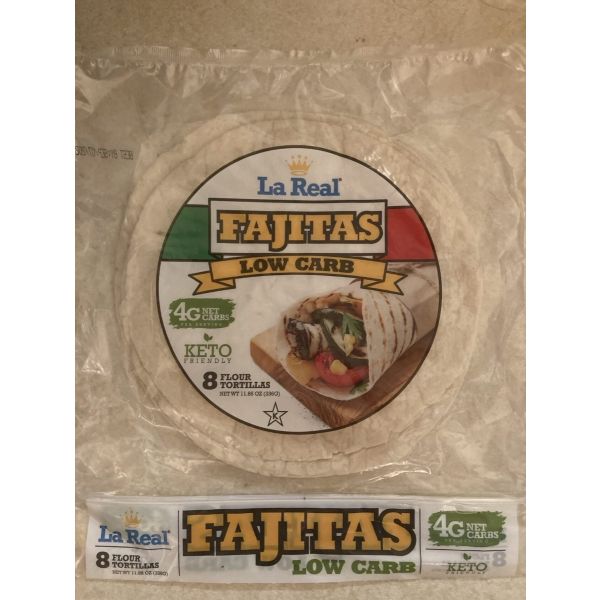 LA REAL: Tortilla Fajitas Low Carb, 11.85 oz